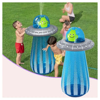 Trade Shop - Gioco Gonfiabile Spruzza Acqua Pungiball Sempreimpiedi Ufo Blaster 61x119cm Bambini 52731 -