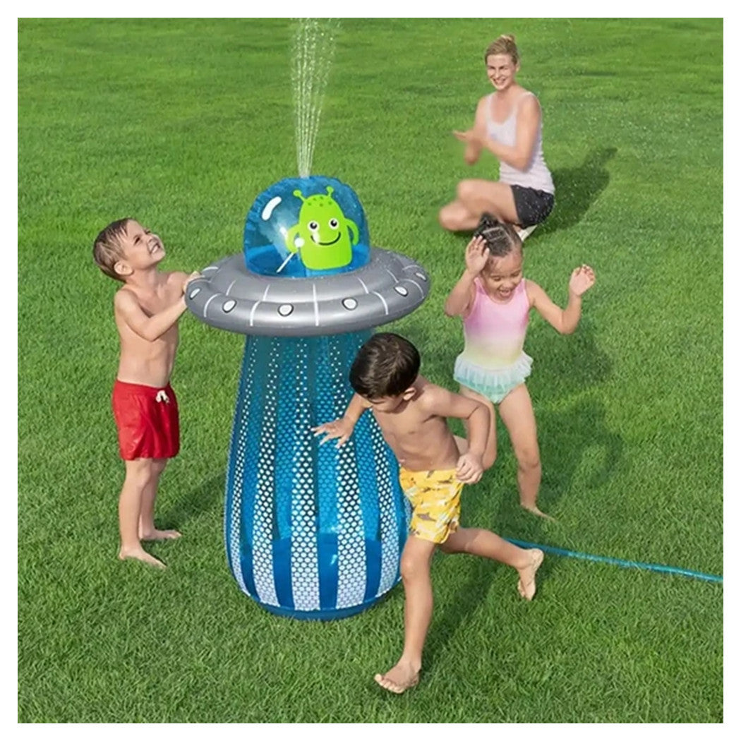 Trade Shop - Gioco Gonfiabile Spruzza Acqua Pungiball Sempreimpiedi Ufo Blaster 61x119cm Bambini 52731 -