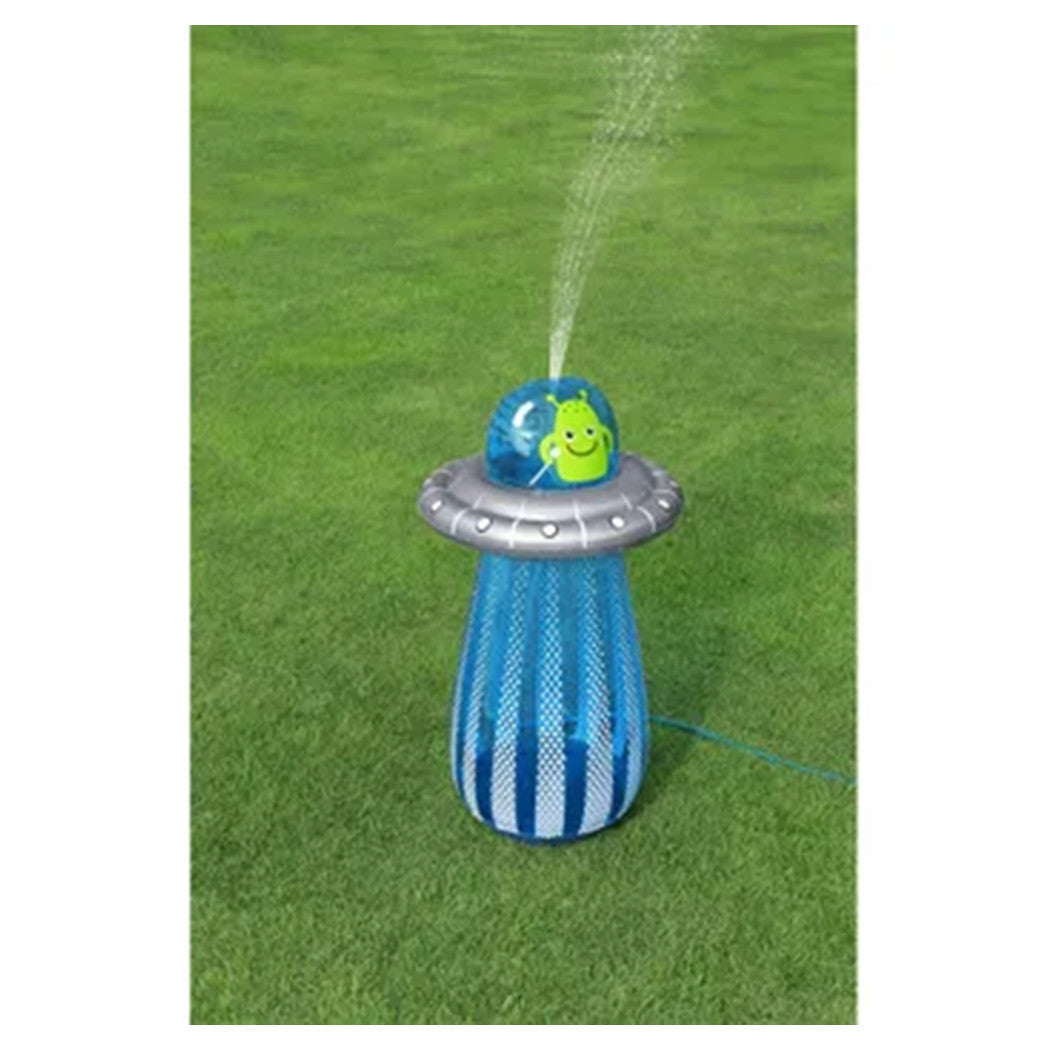 Trade Shop - Gioco Gonfiabile Spruzza Acqua Pungiball Sempreimpiedi Ufo Blaster 61x119cm Bambini 52731 -