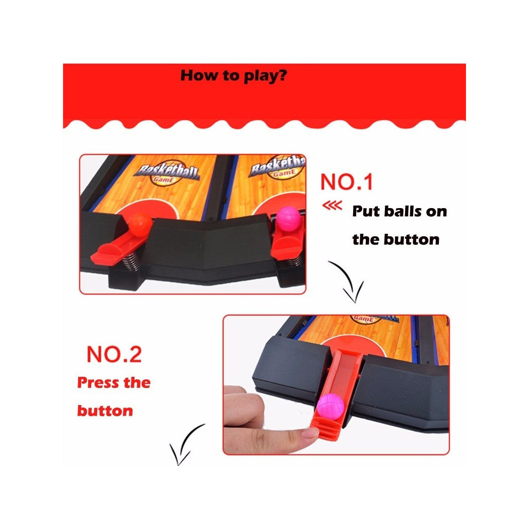 Trade Shop - Gioco Mini Basket Per Dita Canestro Da Tavolo Pallacanestro Bambini Giocattolo -