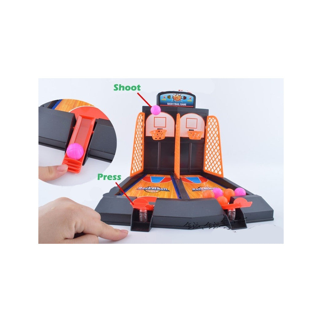 Trade Shop - Gioco Mini Basket Per Dita Canestro Da Tavolo Pallacanestro Bambini Giocattolo -