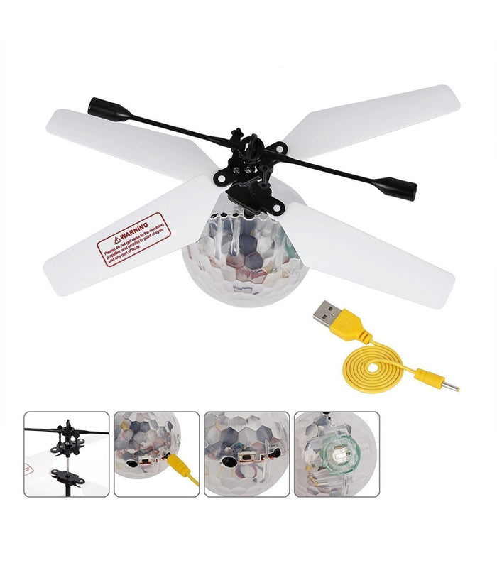 Gioco Palla Sfera Volante Giocattolo Mini Elicottero Aircraft Luminoso Flying         