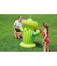 Trade Shop - Gioco Spruzza Acqua A Forma Di Cactus Per Bambini 2 Anni+ 105x60 Cm Estate 52381 -        