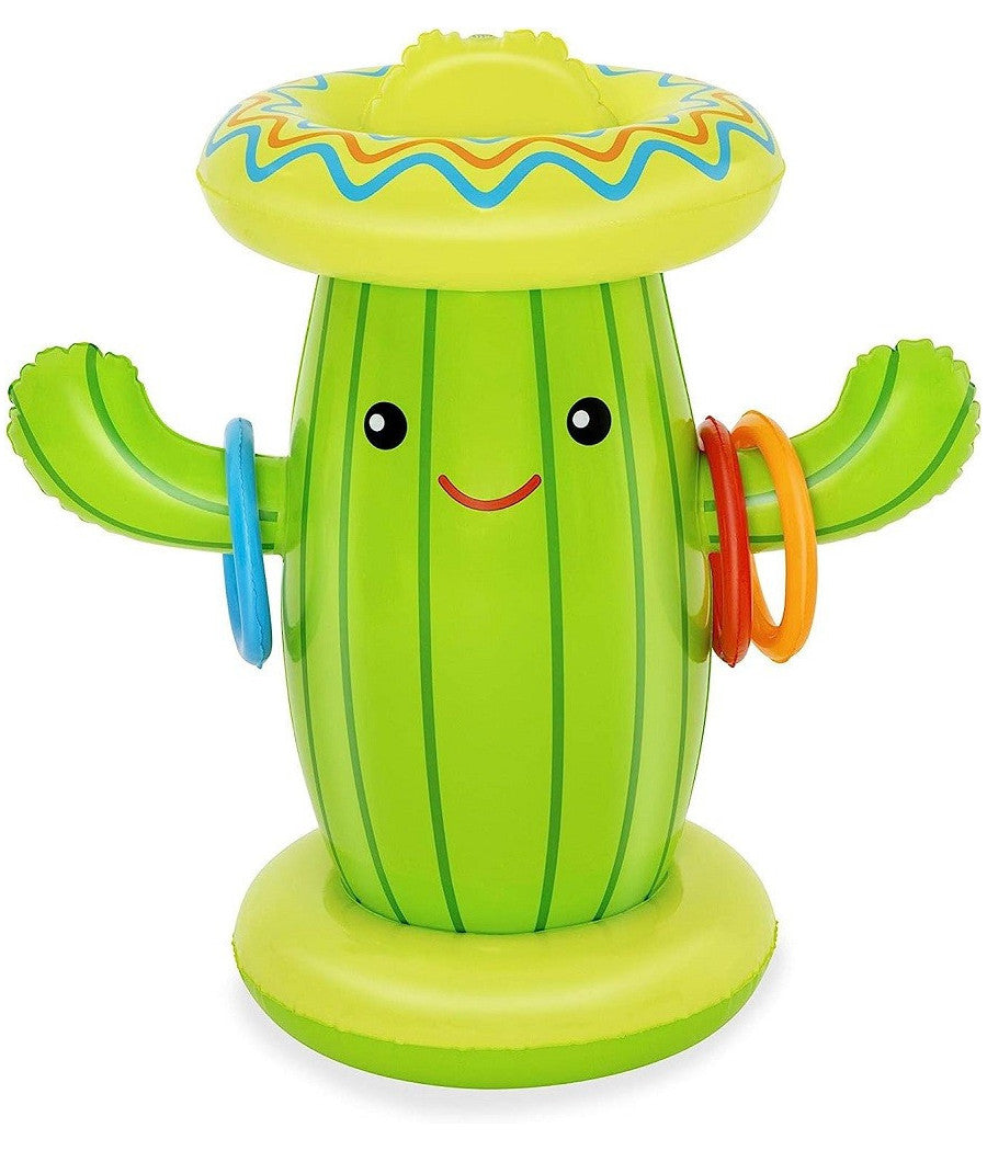 Trade Shop - Gioco Spruzza Acqua A Forma Di Cactus Per Bambini 2 Anni+ 105x60 Cm Estate 52381 -        