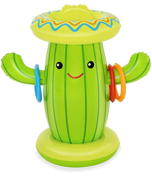 Trade Shop - Gioco Spruzza Acqua A Forma Di Cactus Per Bambini 2 Anni+ 105x60 Cm Estate 52381 -        