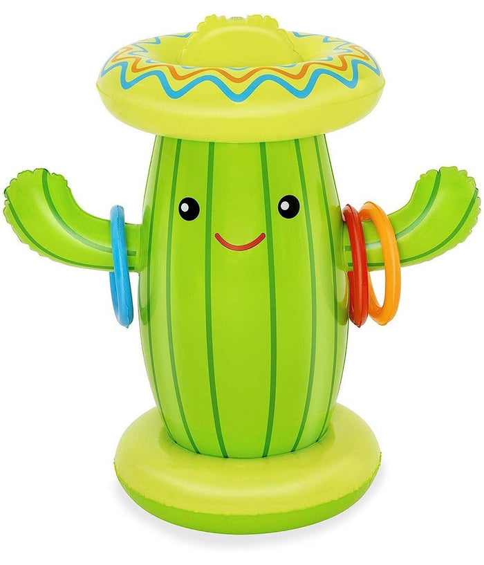 Trade Shop - Gioco Spruzza Acqua A Forma Di Cactus Per Bambini 2 Anni+ 105x60 Cm Estate 52381 -        