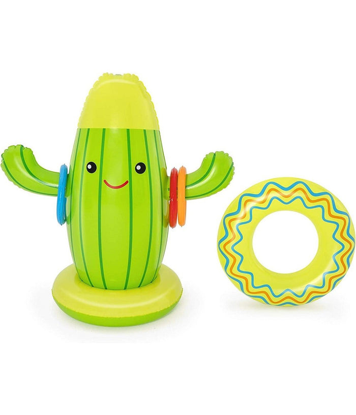 Trade Shop - Gioco Spruzza Acqua A Forma Di Cactus Per Bambini 2 Anni+ 105x60 Cm Estate 52381 -        