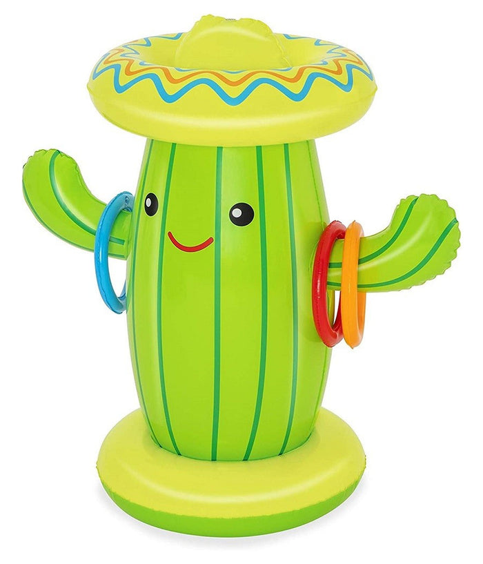 Trade Shop - Gioco Spruzza Acqua A Forma Di Cactus Per Bambini 2 Anni+ 105x60 Cm Estate 52381 -        