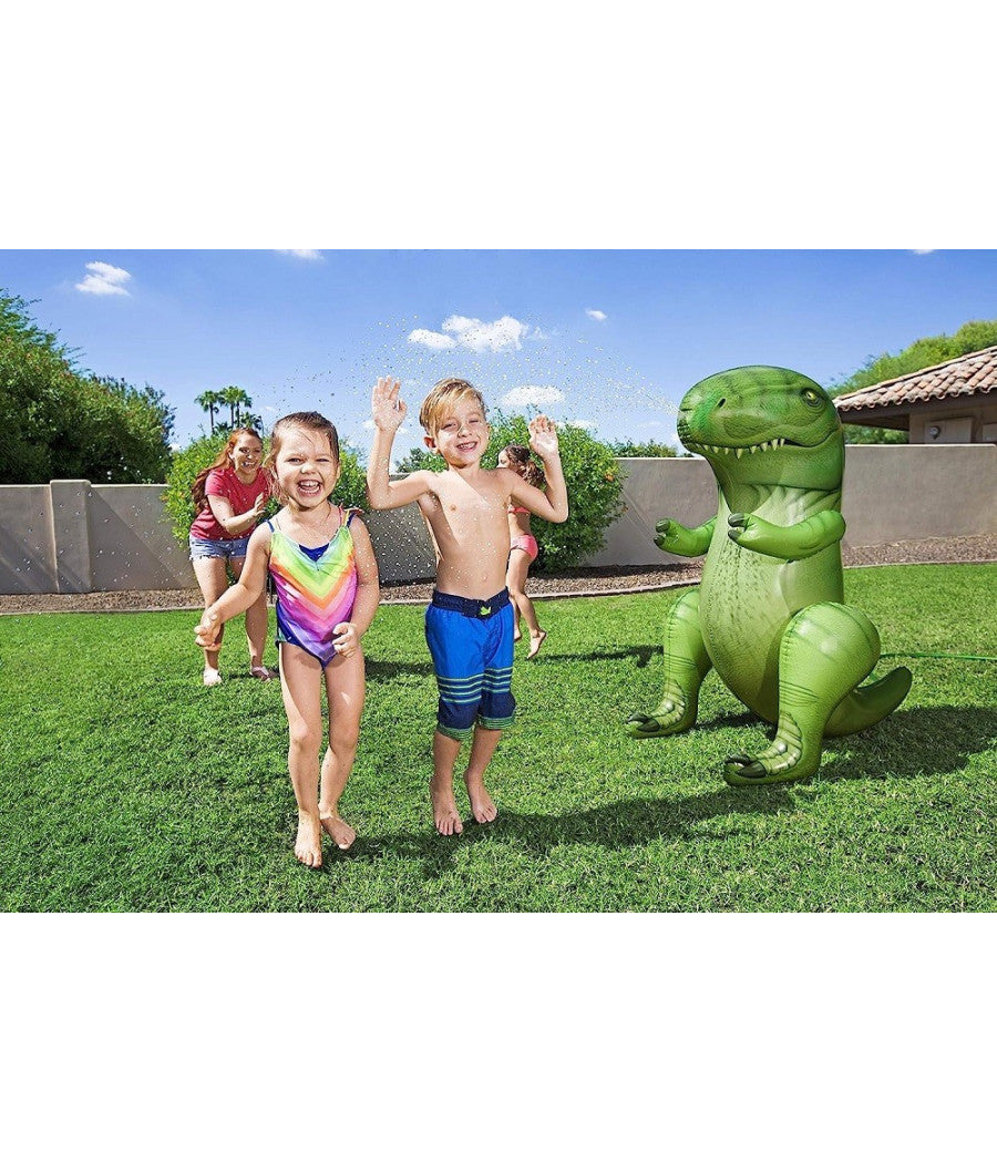 Gioco Spruzza Acqua A Forma Di Dinosauro 9x75x122cm Bambini 3 Anni Giardino 52294         