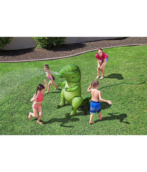 Gioco Spruzza Acqua A Forma Di Dinosauro 9x75x122cm Bambini 3 Anni Giardino 52294         
