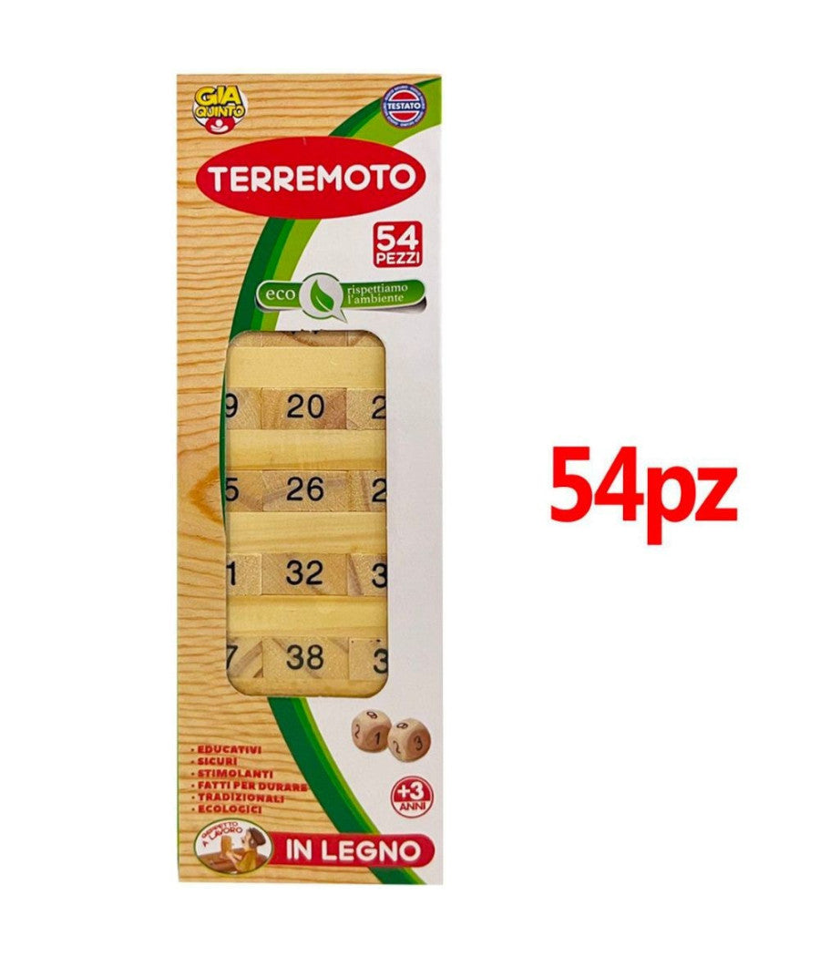 Gioco Terremoto In Legno Gioco Per Bambini Torre Gioco Educativo Abilità  Età  3+         