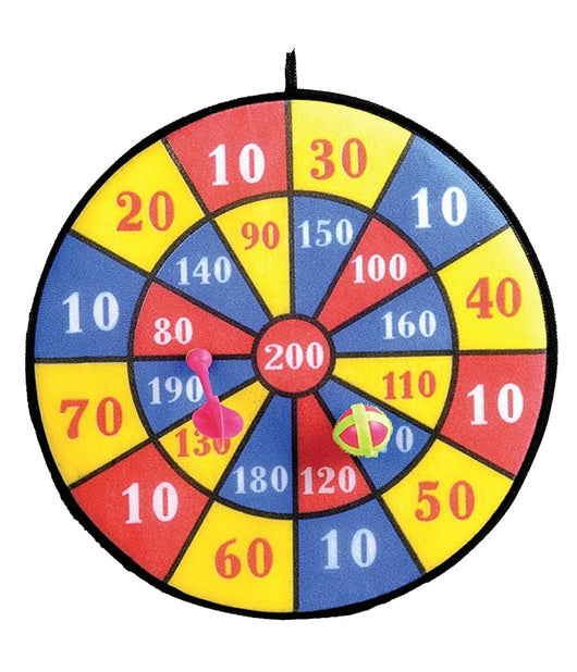 Gioco Tirassegno In Feltro Velcro Tiro Al Bersaglio Soft Con Freccette Diam 36cm         