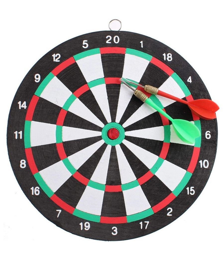Gioco Tirassegno Tiro Al Bersaglio Con 2 Freccette Dart Board Sport Game 24 Cm         