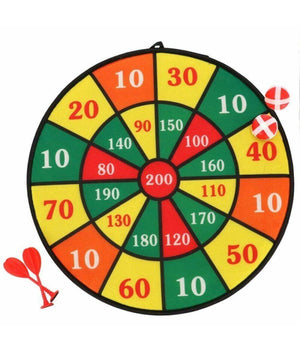 Gioco Tirassegno Tiro Al Bersaglio Soft Con Freccette E Palline In Velcro 42cm         