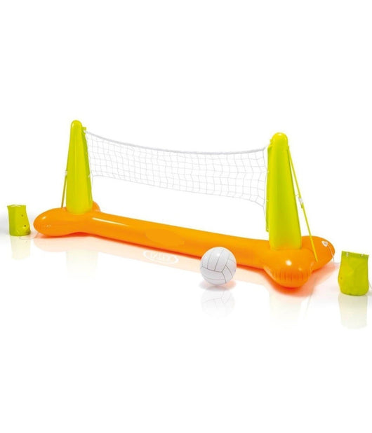 Gioco Volleyball Pallavolo Rete Gonfiabile E Pallone Da Piscina 239 X 64 X 91 Cm         