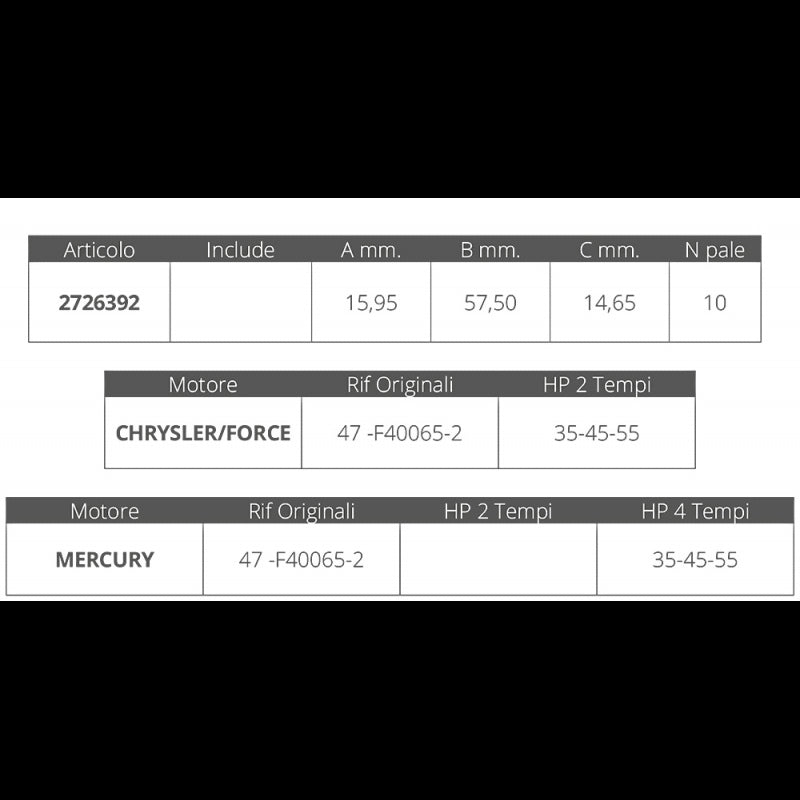 GIR. MERCURY-FORCE R.O. 47-F40065-2