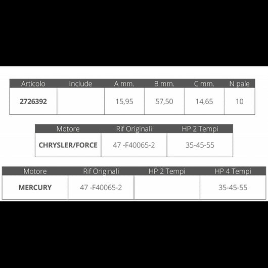 GIR. MERCURY-FORCE R.O. 47-F40065-2