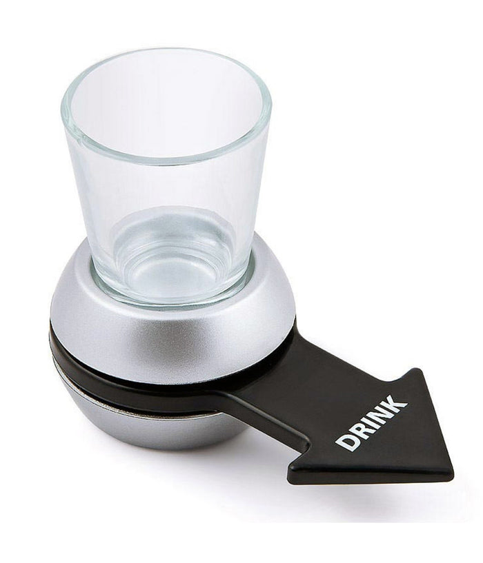 Gira La Freccia Gioco Da Tavolo Società  Chupitos Alcolico Con Bicchiere In Vetro         