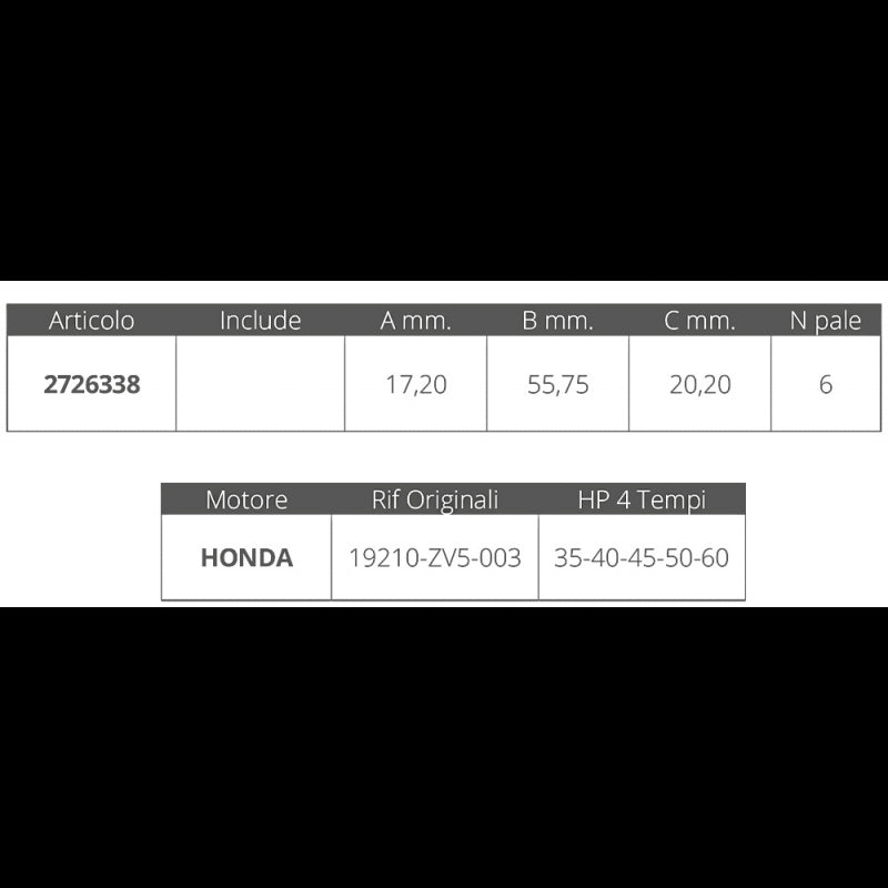 GIRANTE HONDA 4T 35,40,45,50HP