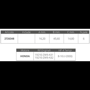 GIRANTE HONDA 4T 8-10HP