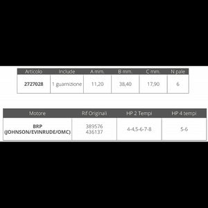 GIRANTE JOHNSON/EV. 2/4T 4/8 HP