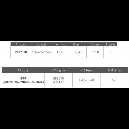 GIRANTE JOHNSON/EV. 2/4T 4/8 HP