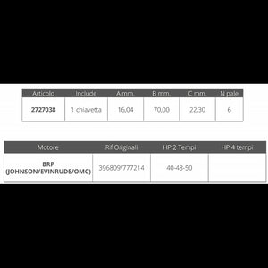 GIRANTE JOHNSON/EV. 2T 40-48-50 HP