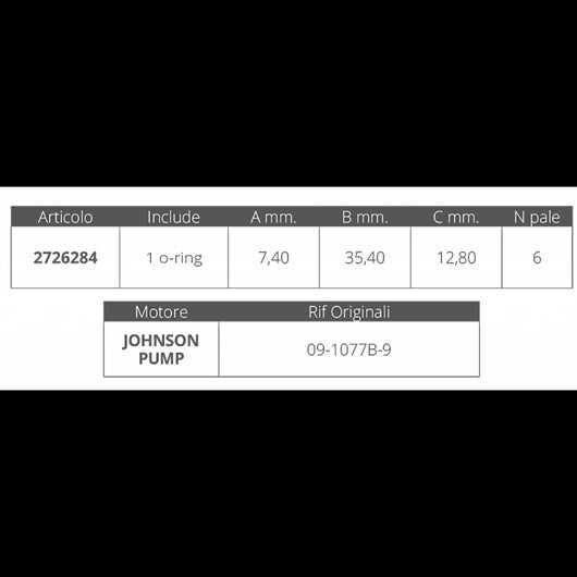 GIRANTE JOHNSON RIF.OR.09-1077B-9