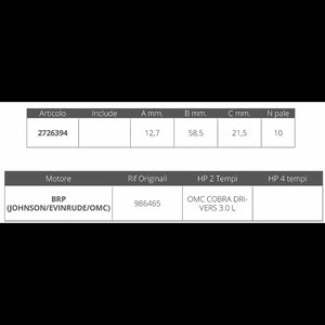 GIRANTE JOHNSON RIF.OR.9864