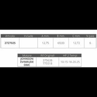 GIRANTE JOHONSON/EV 2T 10-25 HP