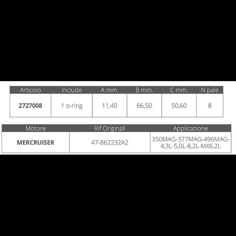 GIRANTE MERCRUISER 8.1S - 496MAG