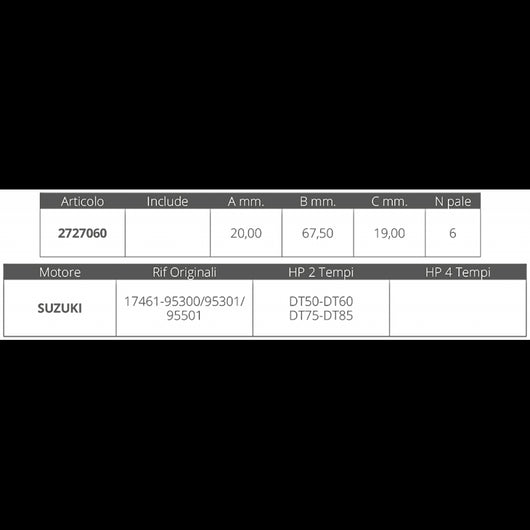 GIRANTE SUZUKI 2T DT50-60-75-85