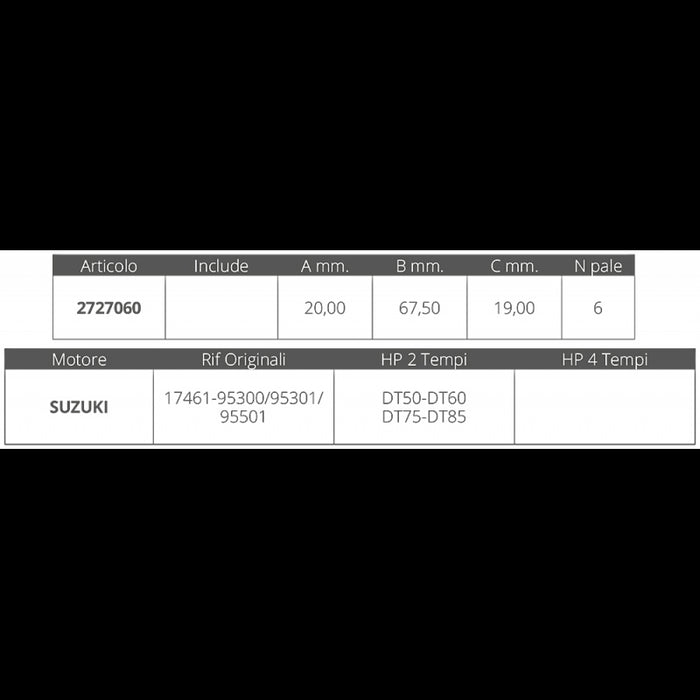 GIRANTE SUZUKI 2T DT50-60-75-85