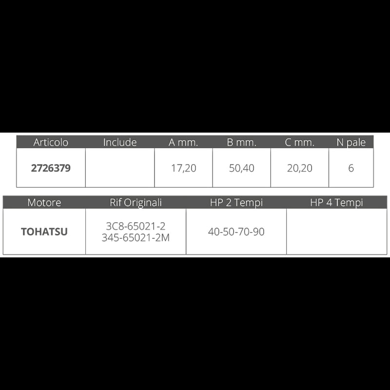 GIRANTE TOHATSU 2T 40-50 HP
