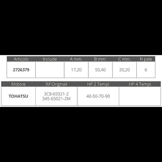 GIRANTE TOHATSU 2T 40-50 HP