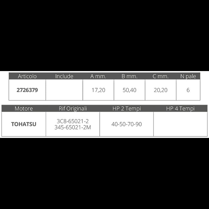 GIRANTE TOHATSU 2T 40-50 HP
