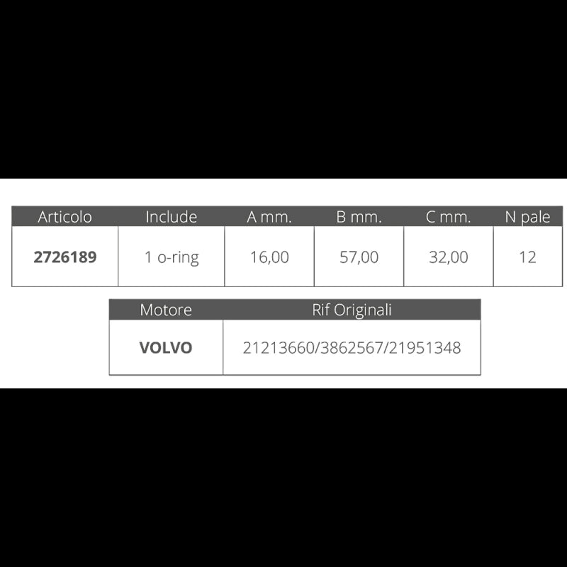 GIRANTE VOLVO 21213660/3862567