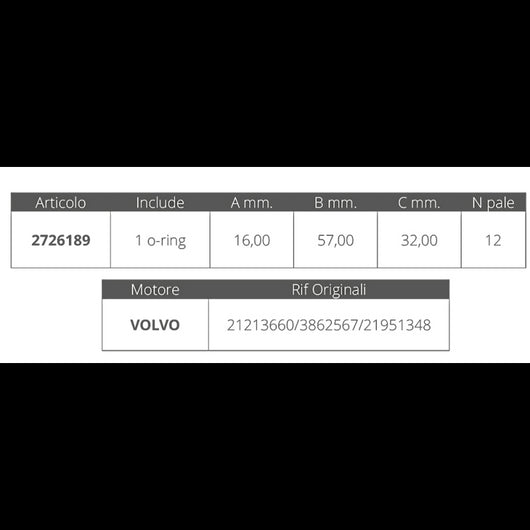 GIRANTE VOLVO 21213660/3862567