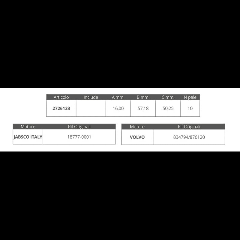 GIRANTE VOLVO RIF.OR.834794/876120