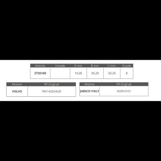 GIRANTE VOLVO RIF.OR.PM14320/620