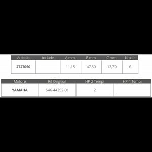 GIRANTE YAMAHA 2T 2 HP