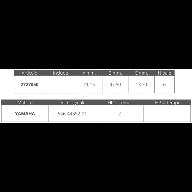 GIRANTE YAMAHA 2T 2 HP