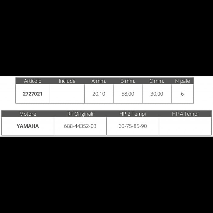 GIRANTE YAMAHA 2T 75-85-90 HP