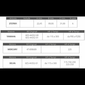 GIRANTE YAMAHA/MERCURY/SELVA 2/4T