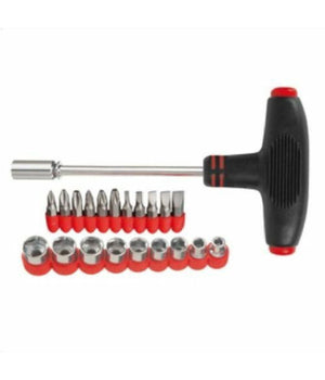 Giravite Cacciavite A T Multifunzione Con 9 Chiavi A Bussola E 11 Punte         