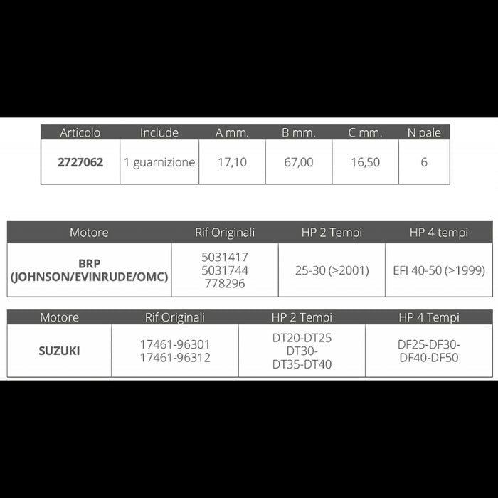 GIR.SUZUKI 2/4T DT20-40 DF 25-50