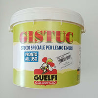 Gistuc 2,5lt stucco in pasta bianco per legno e muri