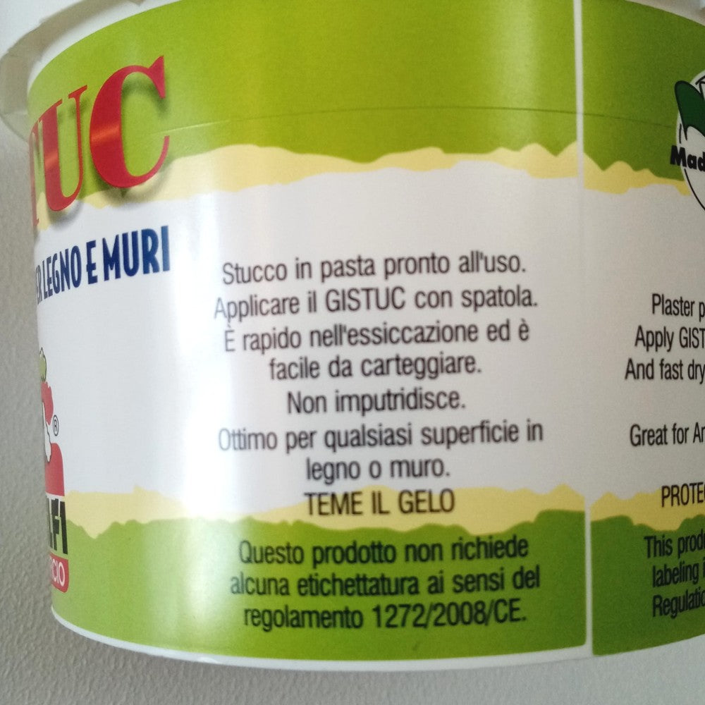 Gistuc 500ml stucco in pasta bianco per legno e muri - per interni