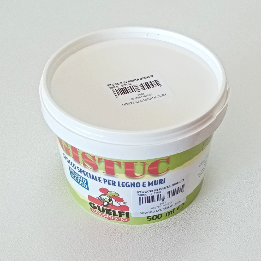 Gistuc 500ml stucco in pasta bianco per legno e muri