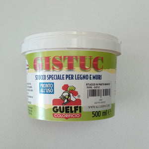 Gistuc 500ml stucco in pasta bianco per legno e muri